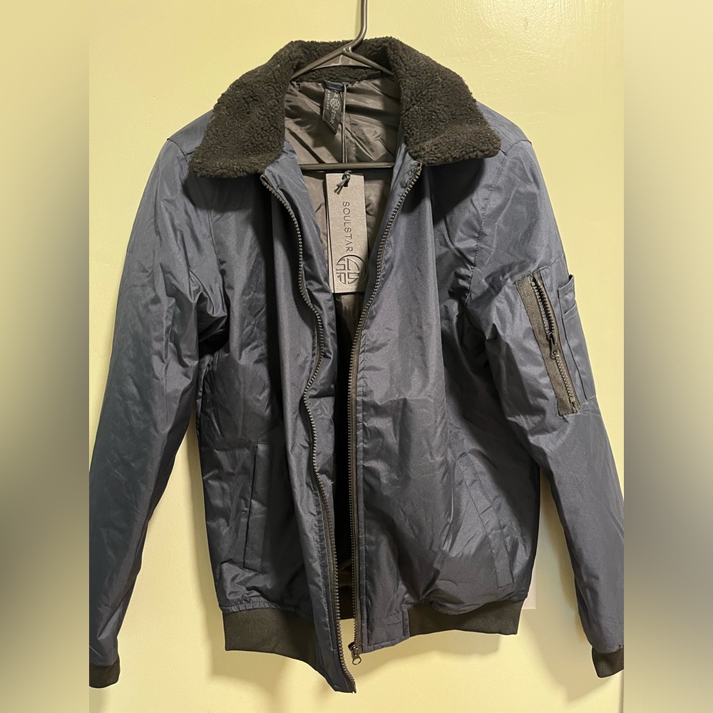 Brand new with tags SoulStar jacket with Sherpa Collar
